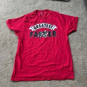 Red and black "Greatest Farter" T-shirt